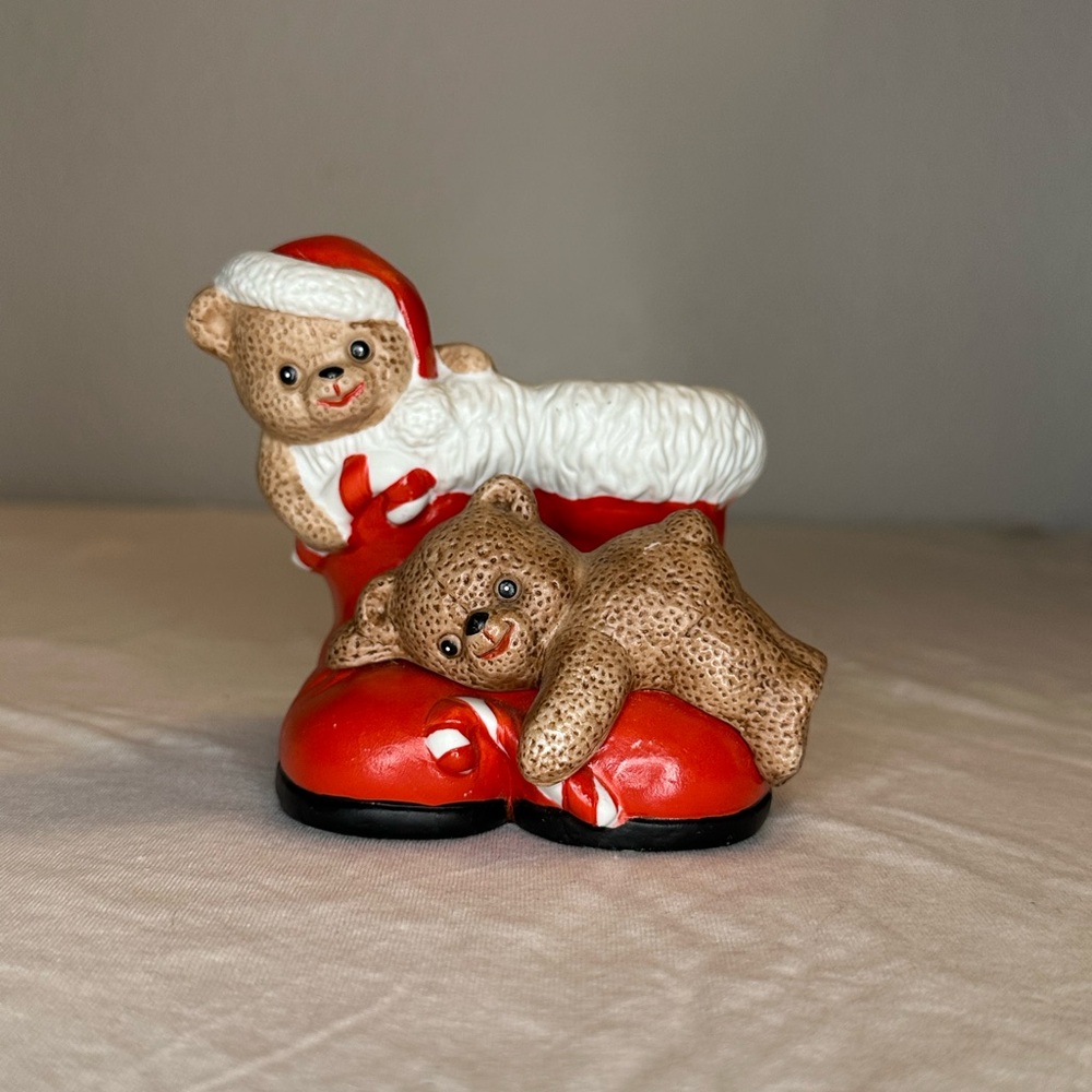 1988 Christmas Collectible - Planter, Pencil Holder, Desk Accessory, Candy Cane